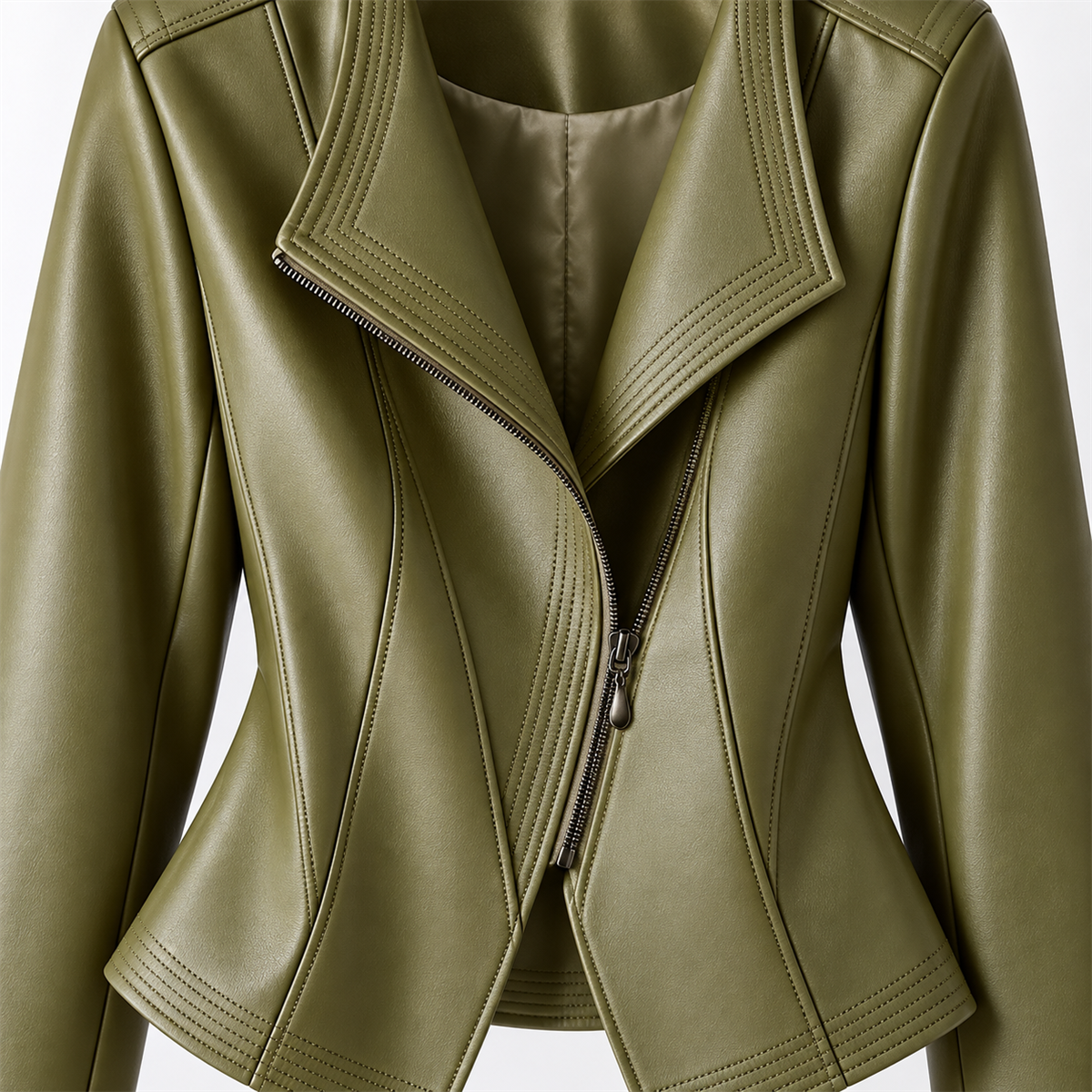 Women's Asymmetrical Moto Jacket Multipack design detail 2