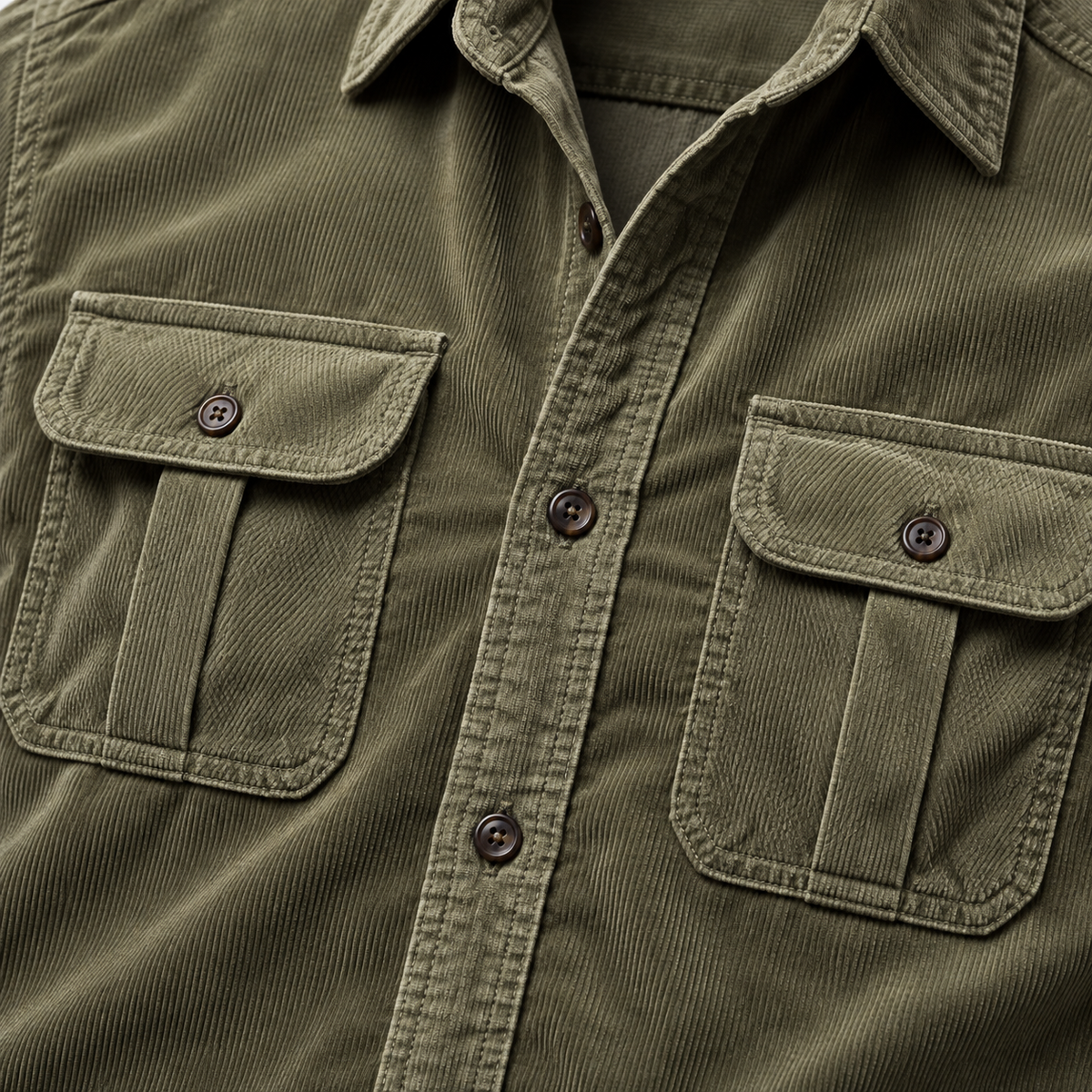 Men's Double-Flap Pocket Button-Up Shirt Multipack detail image 8