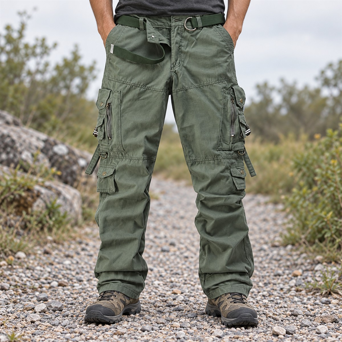 Men's Multi-Pocket Cargo Pants Multipack detail image 3