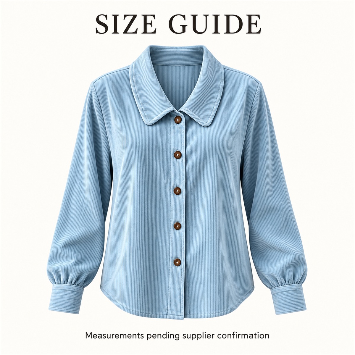 General US and EU body measurement size guide