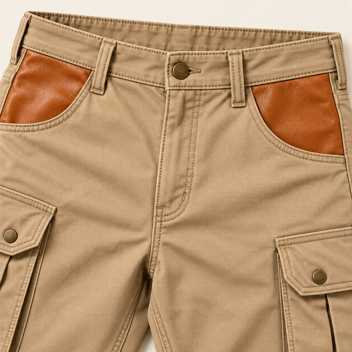 Men's Contrast-Panel Cargo Pants Multipack detail image 04