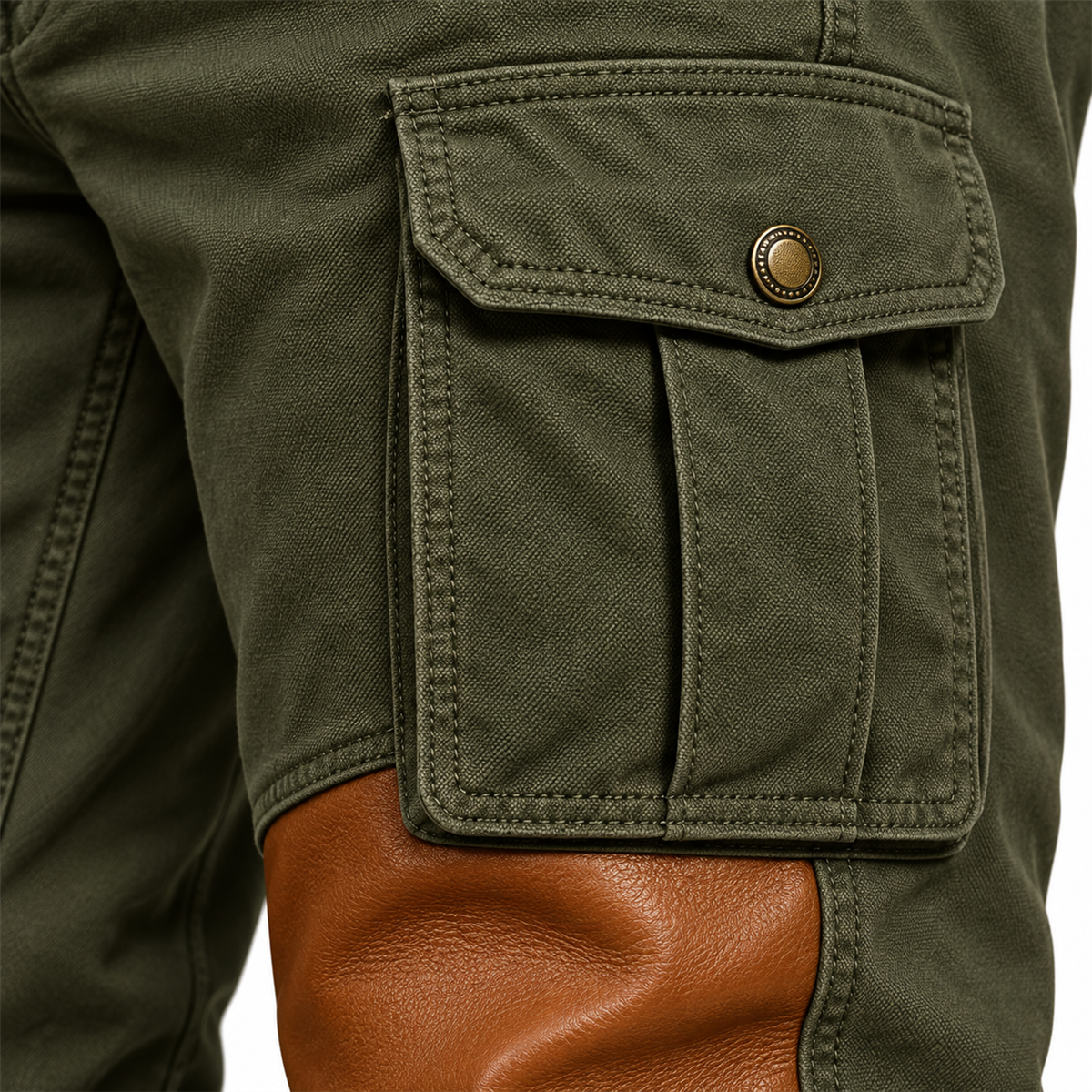 Men's Contrast-Panel Cargo Pants Multipack detail image 05