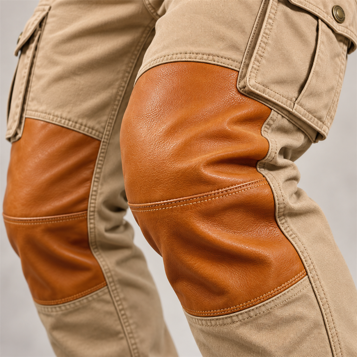 Men's Contrast-Panel Cargo Pants Multipack detail image 06
