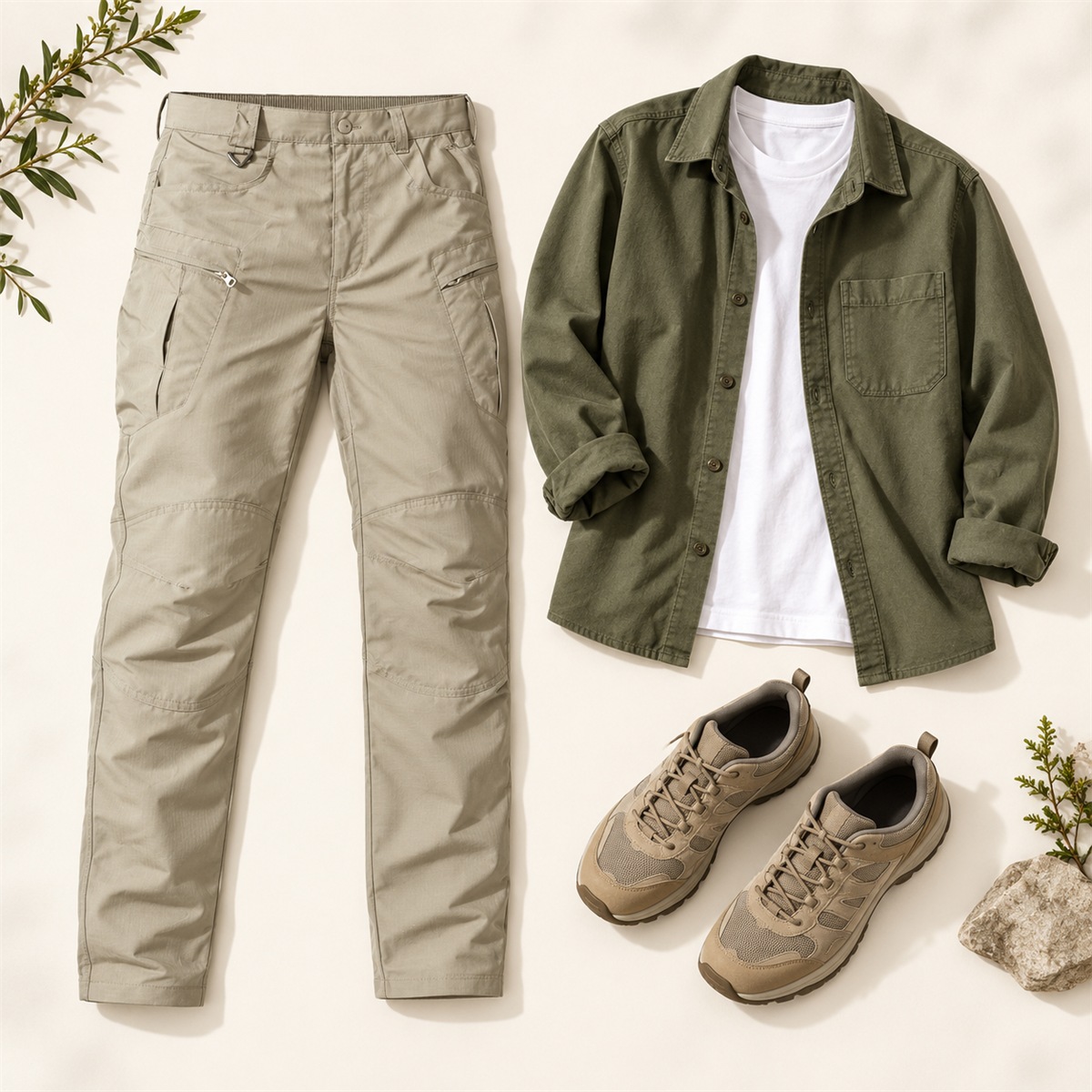 4- or 8-Pack Men's Lightweight Tactical Cargo Pants styling view 3