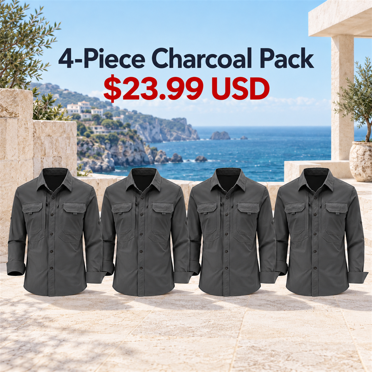 4-Piece Charcoal Pack | exact multipack selection
