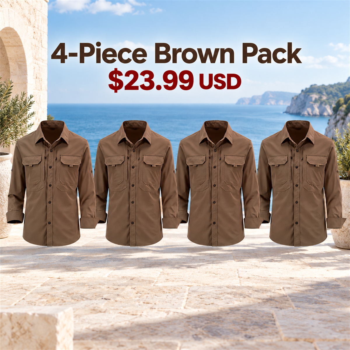 4-Piece Brown Pack | exact multipack selection