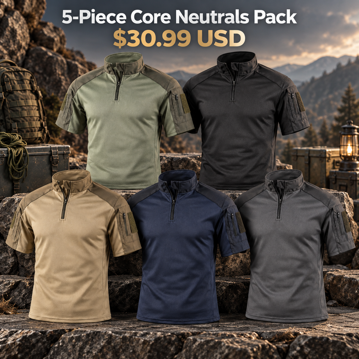 5-Piece Core Neutrals Pack | exact multipack selection