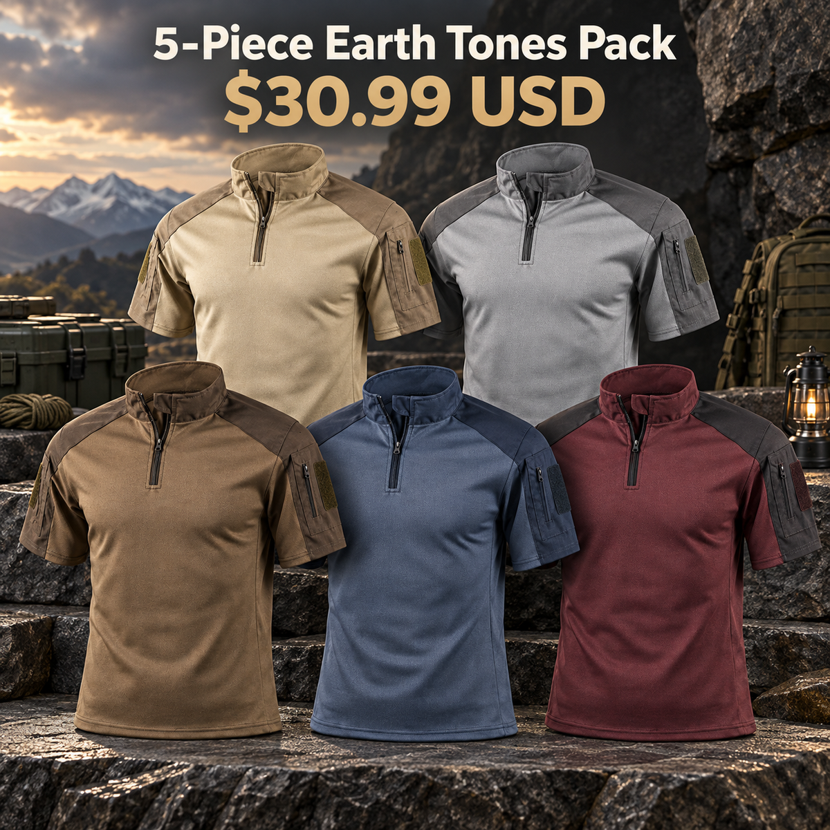 5-Piece Earth Tones Pack | exact multipack selection
