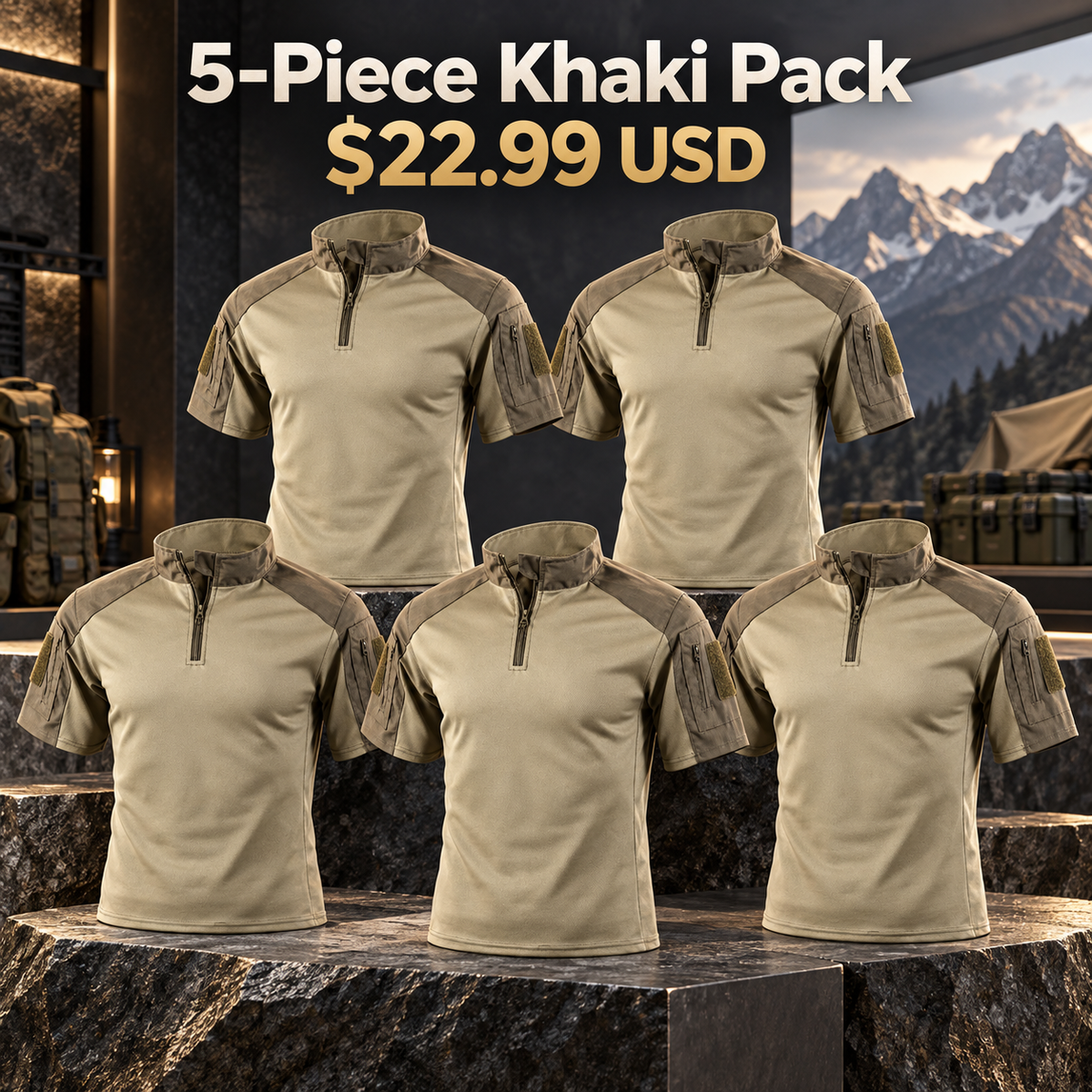 5-Piece Khaki Pack | exact multipack selection