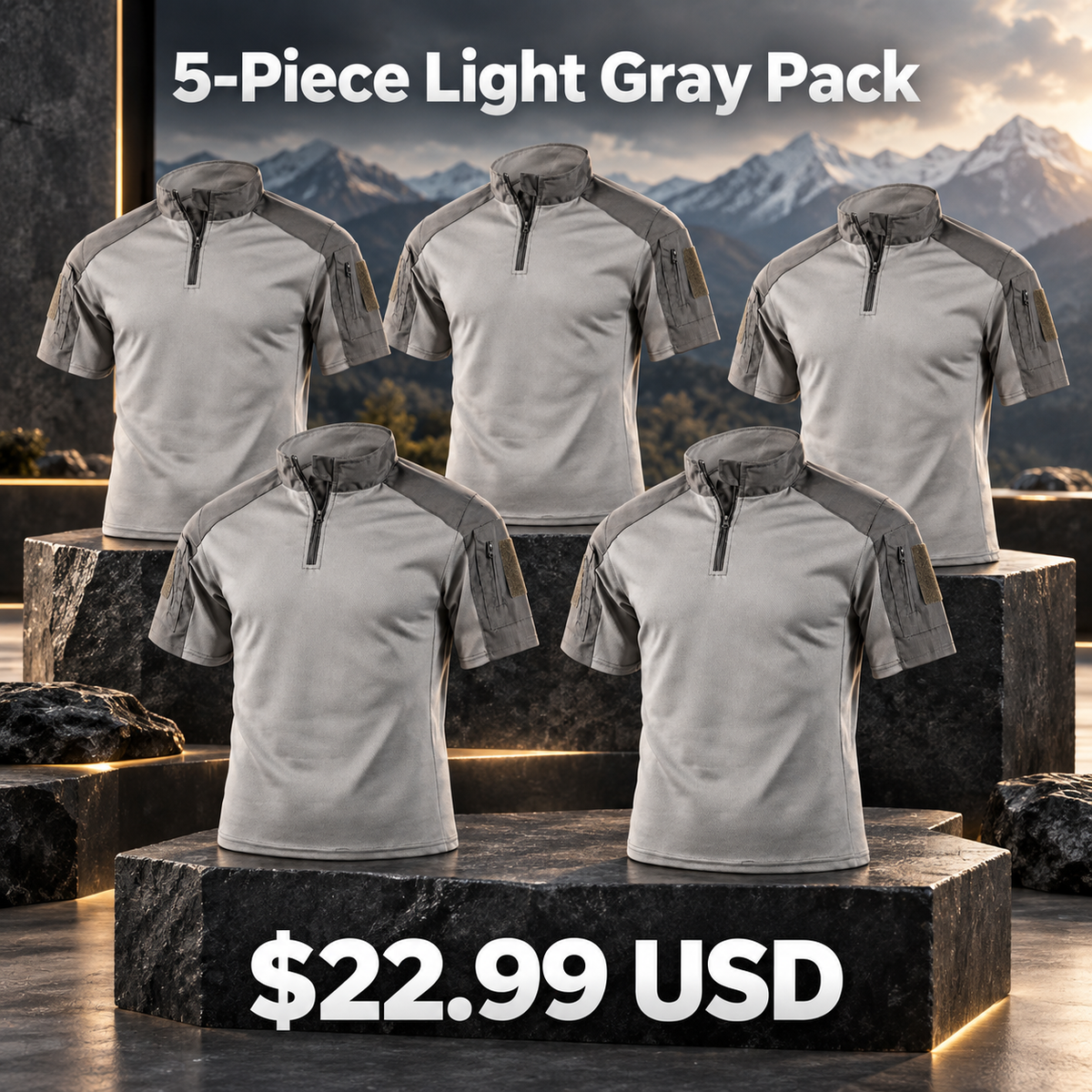 5-Piece Light Gray Pack | exact multipack selection