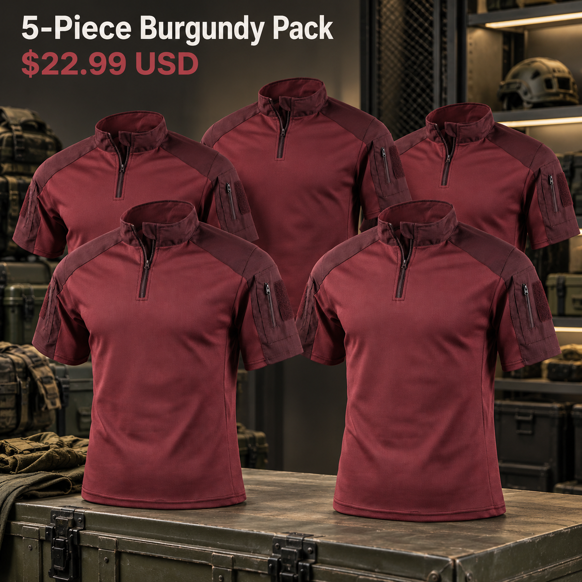 5-Piece Burgundy Pack | exact multipack selection
