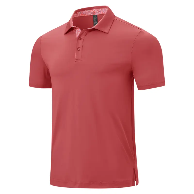 Men’s Performance Stretch Polo Shirt – Breathable Quick-Dry Casual Golf Tee