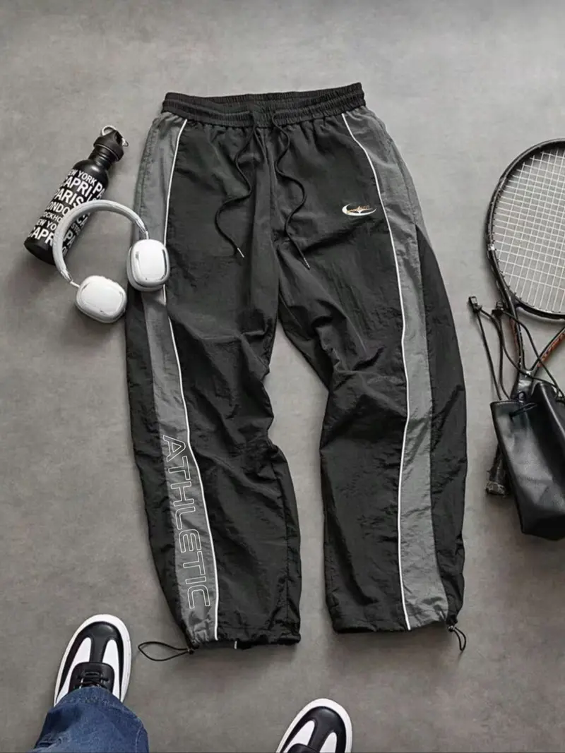 Men's Casual Sporty Long Pants with Elastic Cuffs