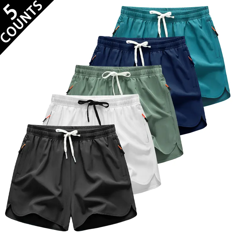 Men’s Quick-Dry Athletic Shorts with Zipper Pockets | Lightweight Active Shorts S-6XL