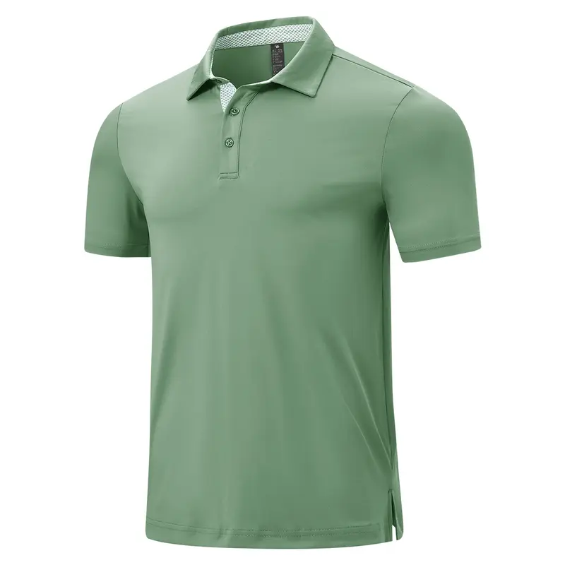 Men’s Performance Stretch Polo Shirt – Breathable Quick-Dry Casual Golf Tee