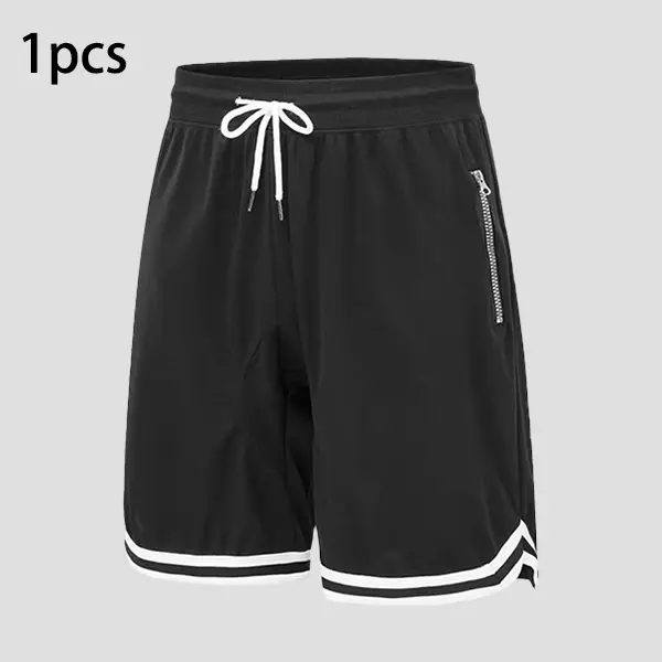 Men's Athletic Basketball Shorts – Quick Dry Lightweight Mesh Gym Shorts with Zipper Pocket