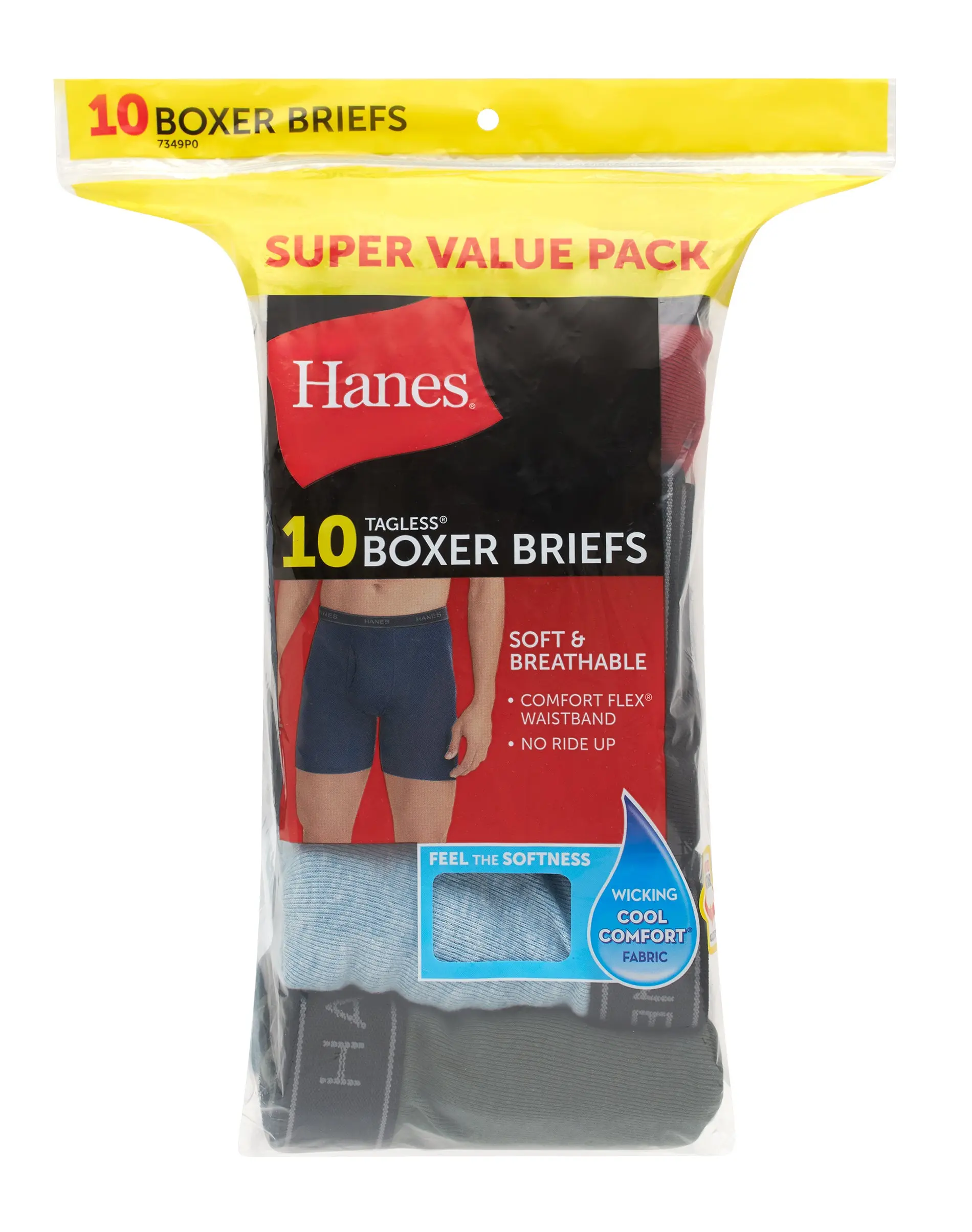 10-Pack Men’s Premium Boxer Briefs – Soft, Breathable & All-Day Comfort