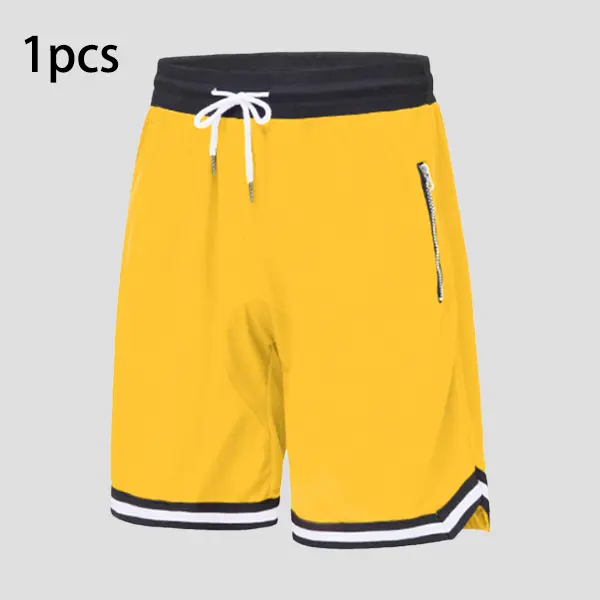 Men's Athletic Basketball Shorts – Quick Dry Lightweight Mesh Gym Shorts with Zipper Pocket