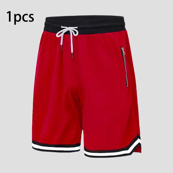 Men's Athletic Basketball Shorts – Quick Dry Lightweight Mesh Gym Shorts with Zipper Pocket