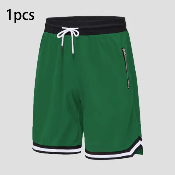 Men's Athletic Basketball Shorts – Quick Dry Lightweight Mesh Gym Shorts with Zipper Pocket