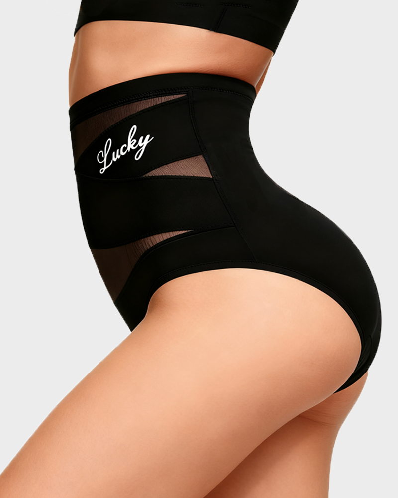 Women's High-Waisted Tummy Control Shapewear Panties – Seamless Breathable Postpartum Waist Slimming Briefs