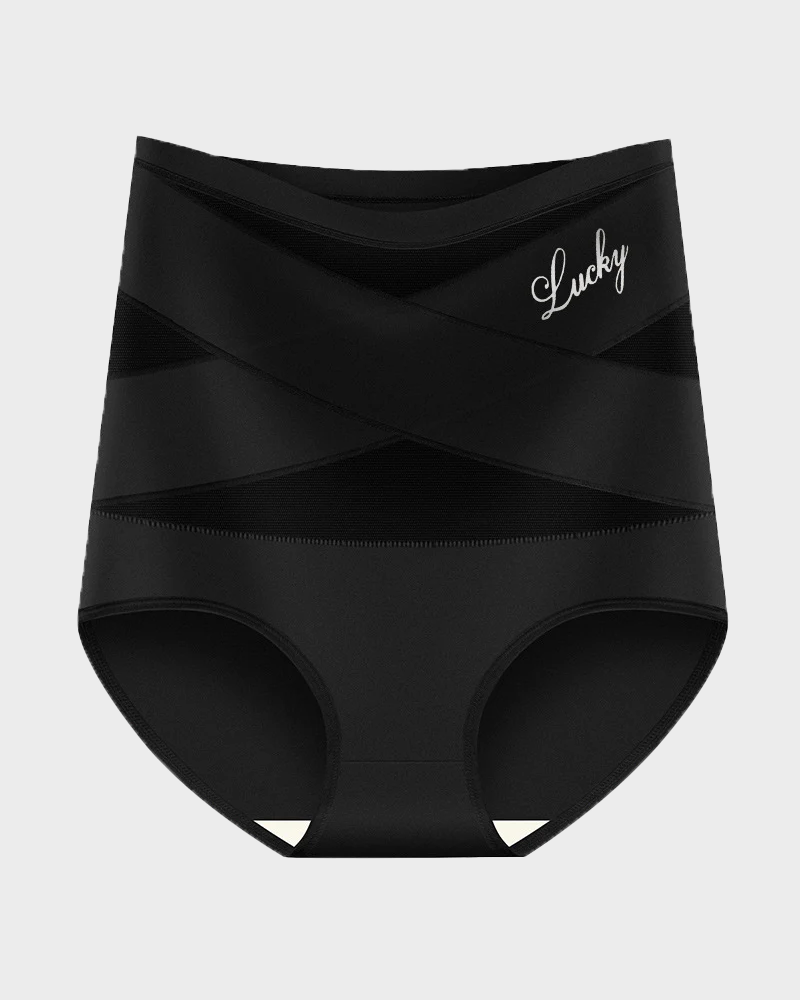 Women's High-Waisted Tummy Control Shapewear Panties – Seamless Breathable Postpartum Waist Slimming Briefs