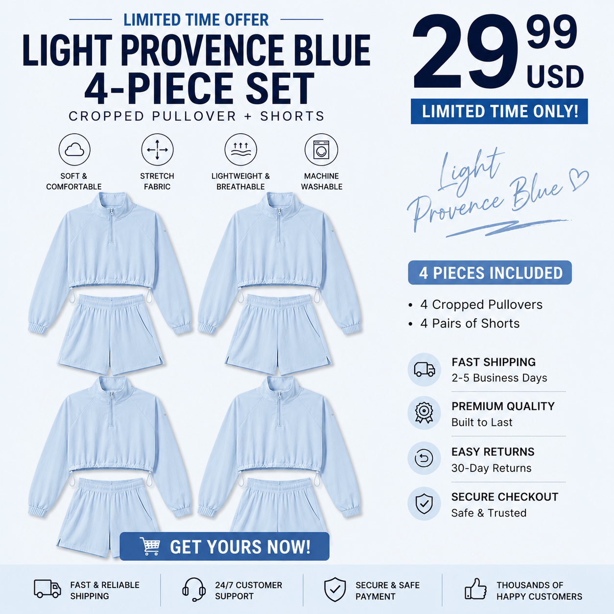 🔥Hot Deal! Women's 8-Piece Tracksuit Set | Limited Time Clearance
