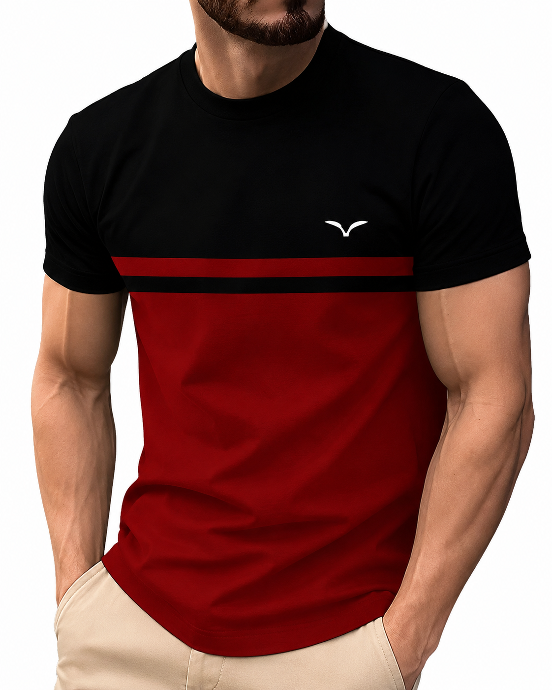  Men's Premium Casual Crew Neck T-Shirt 5-Pac