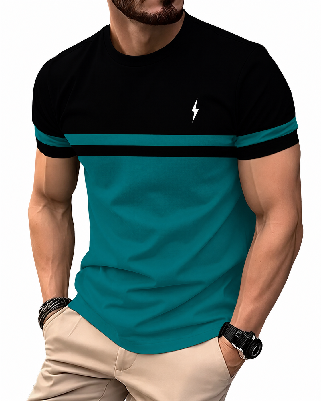  Men's Premium Casual Crew Neck T-Shirt 5-Pac