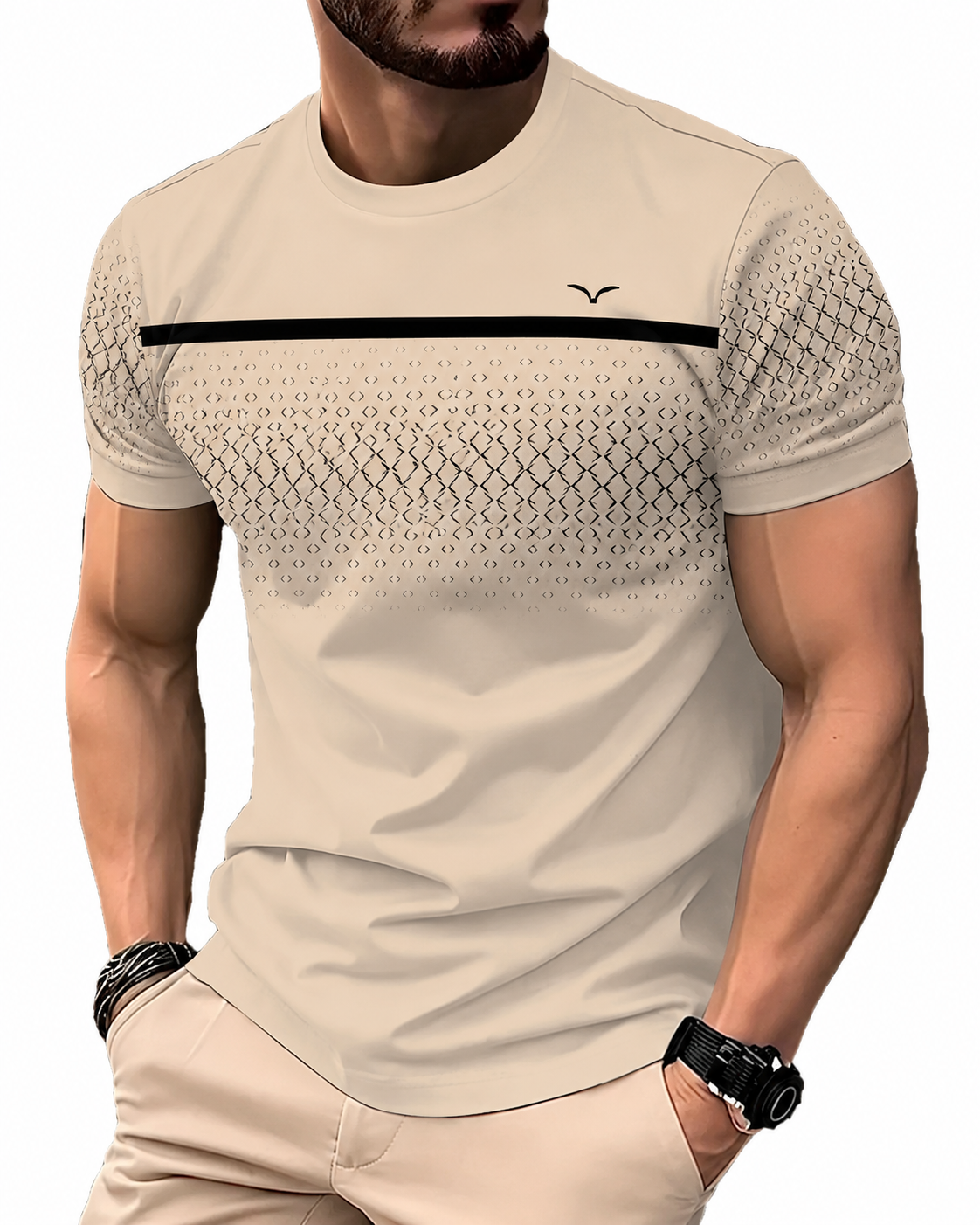  Men's Premium Casual Crew Neck T-Shirt 5-Pac