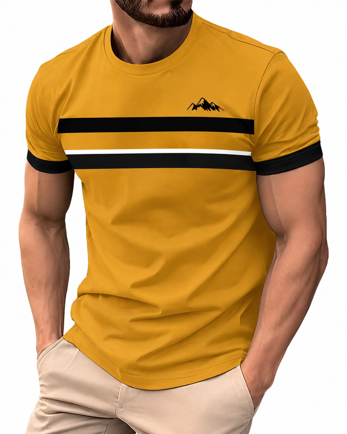  Men's Premium Casual Crew Neck T-Shirt 5-Pac