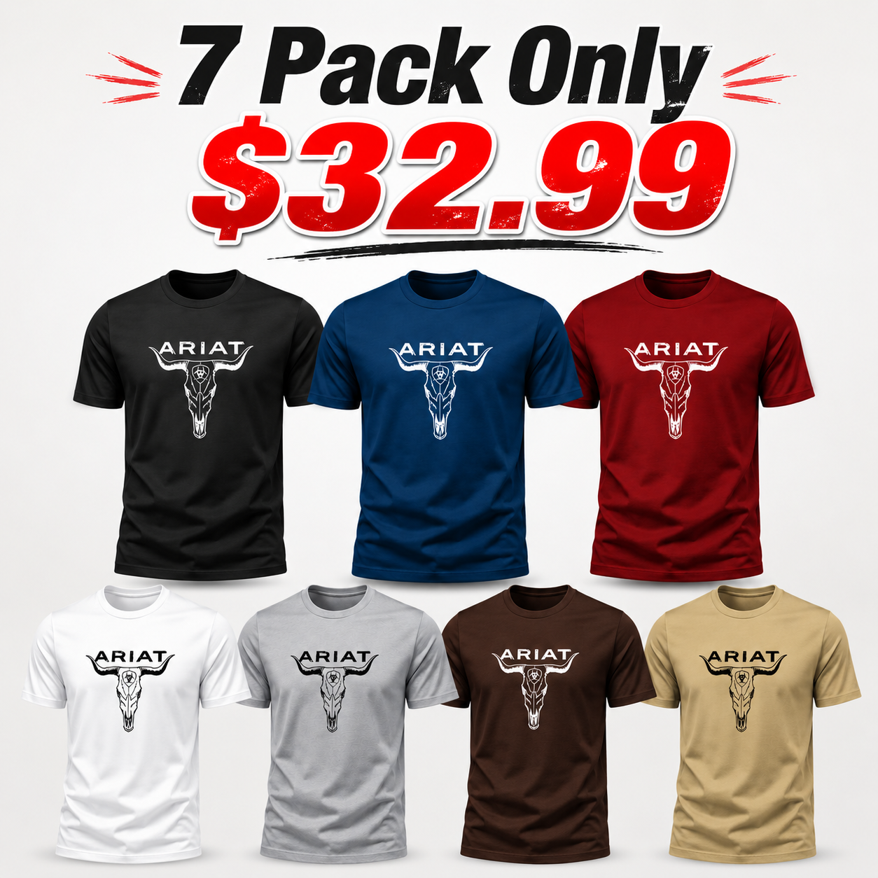 Ariat Western Bull Skull Graphic Tee