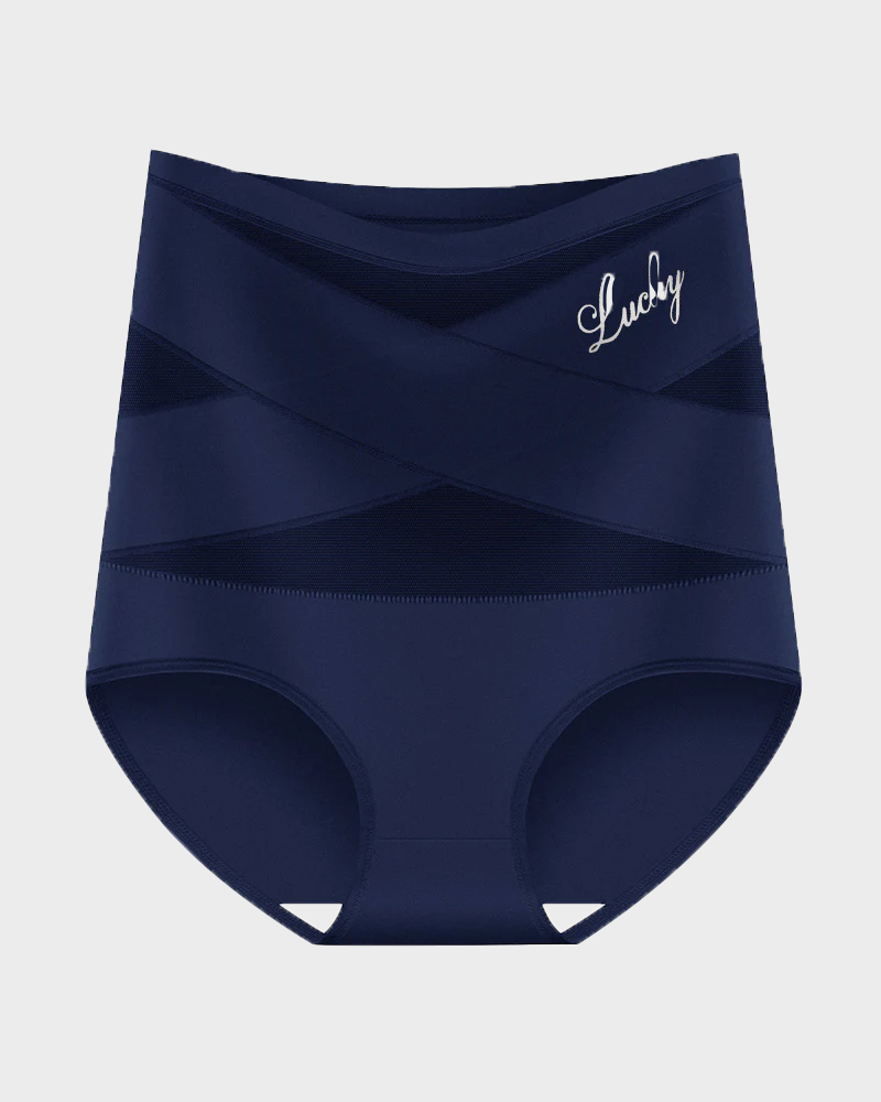 Women's High-Waisted Tummy Control Shapewear Panties – Seamless Breathable Postpartum Waist Slimming Briefs
