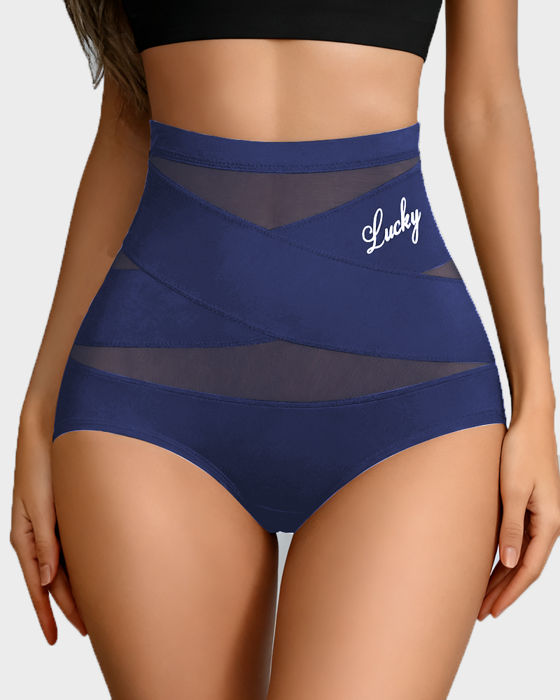 Women's High-Waisted Tummy Control Shapewear Panties – Seamless Breathable Postpartum Waist Slimming Briefs