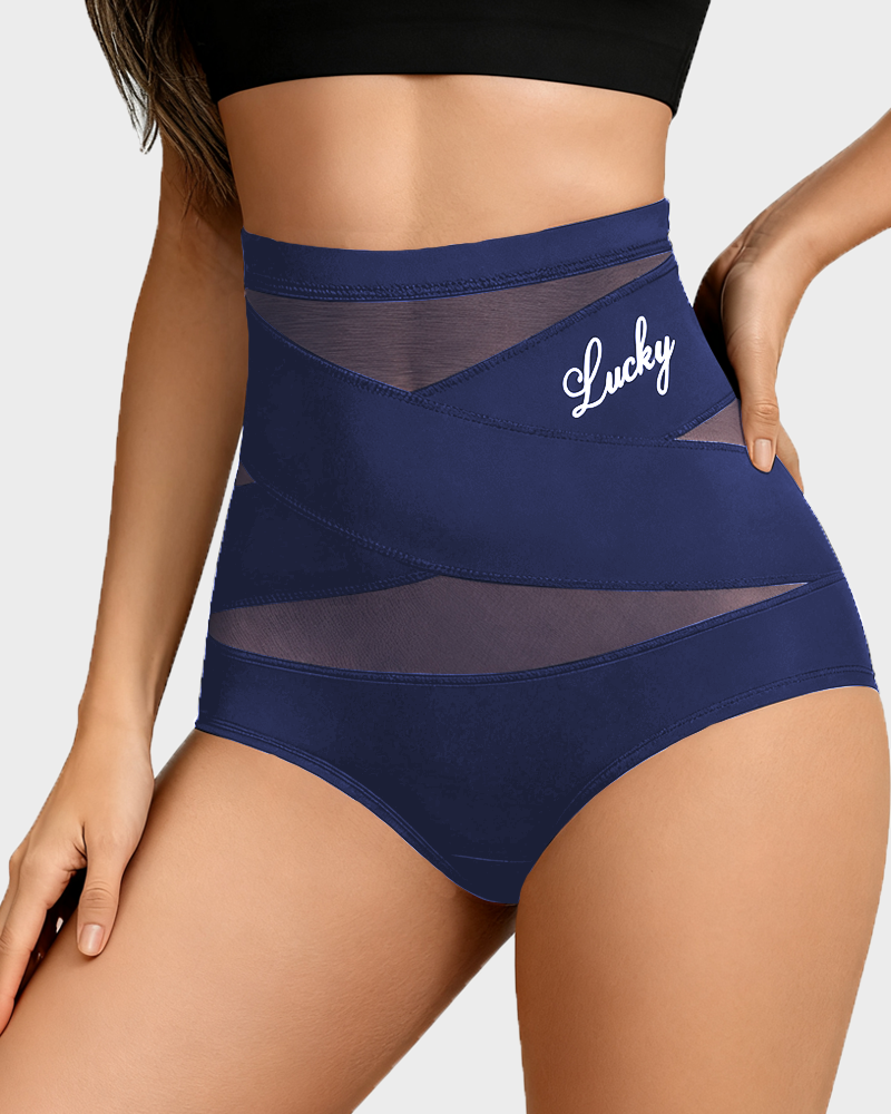 Women's High-Waisted Tummy Control Shapewear Panties – Seamless Breathable Postpartum Waist Slimming Briefs