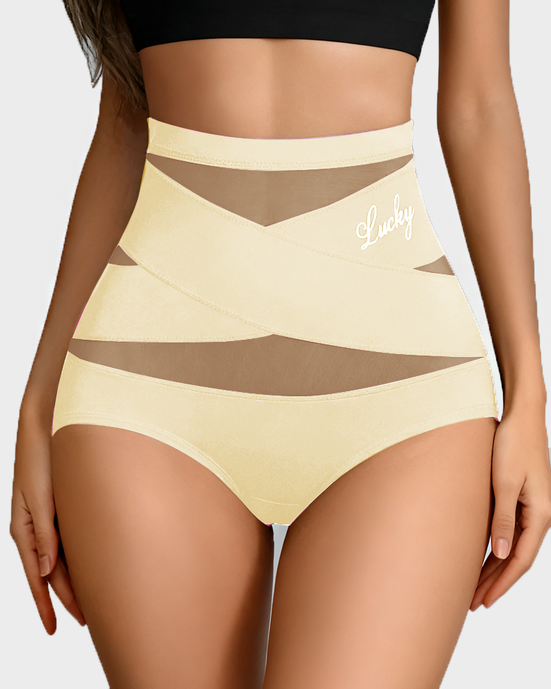 Women's High-Waisted Tummy Control Shapewear Panties – Seamless Breathable Postpartum Waist Slimming Briefs