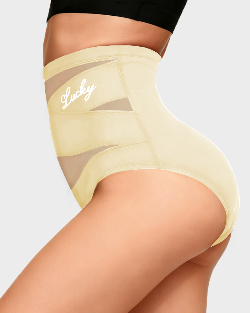 Women's High-Waisted Tummy Control Shapewear Panties – Seamless Breathable Postpartum Waist Slimming Briefs