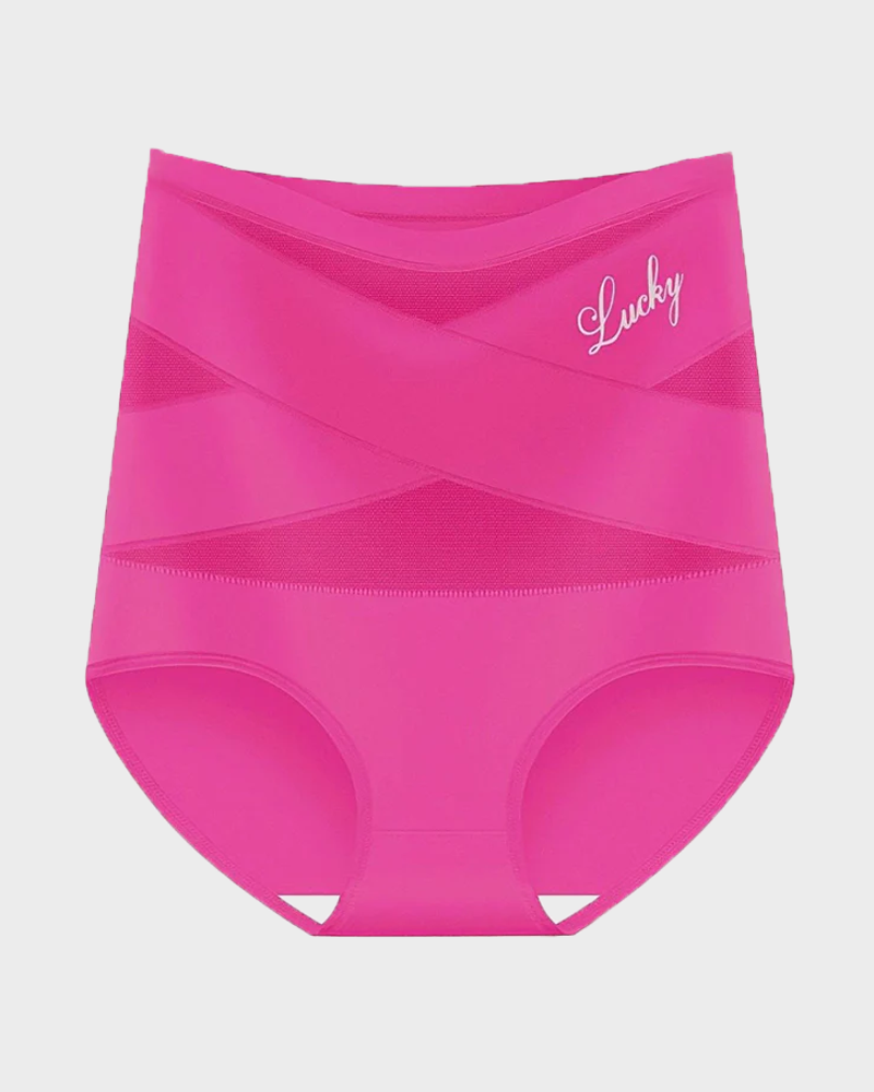 Women's High-Waisted Tummy Control Shapewear Panties – Seamless Breathable Postpartum Waist Slimming Briefs
