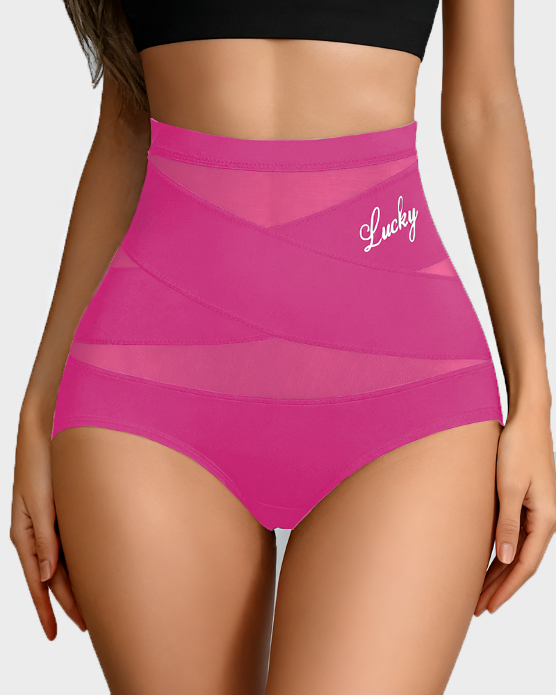 Women's High-Waisted Tummy Control Shapewear Panties – Seamless Breathable Postpartum Waist Slimming Briefs