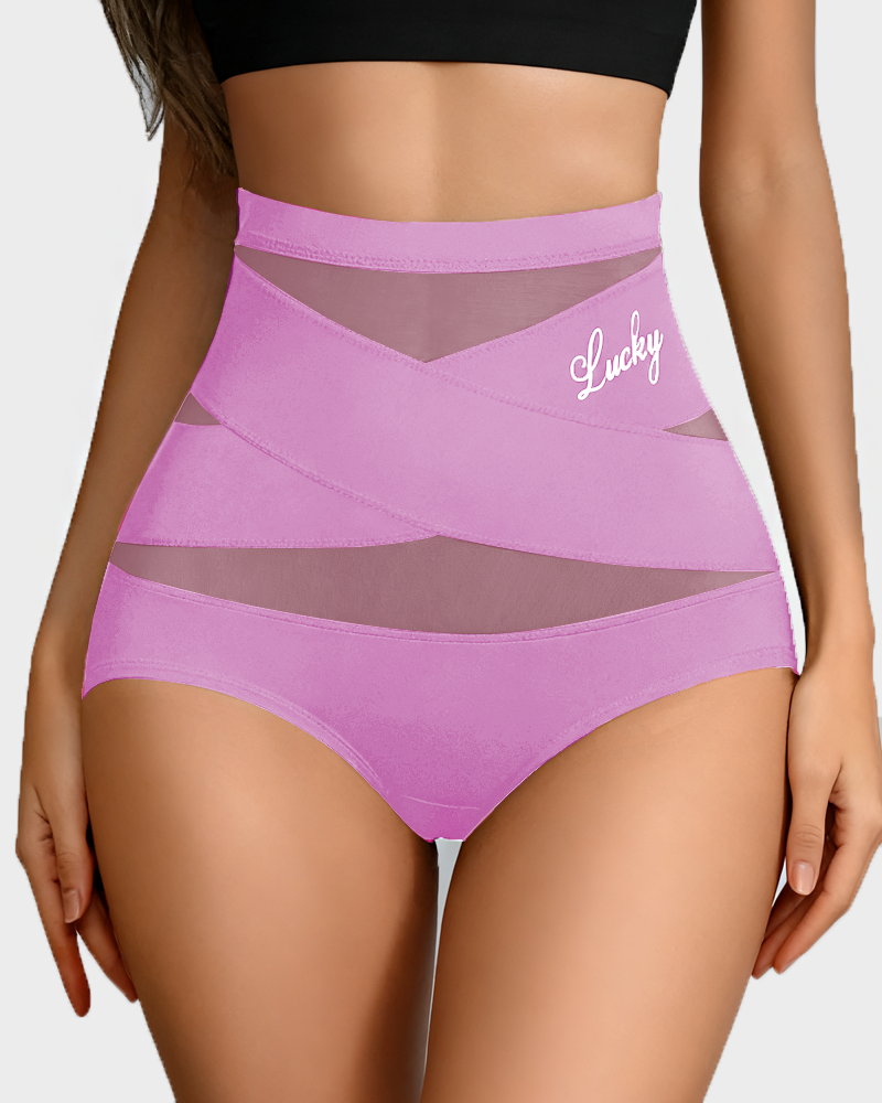 Women's High-Waisted Tummy Control Shapewear Panties – Seamless Breathable Postpartum Waist Slimming Briefs