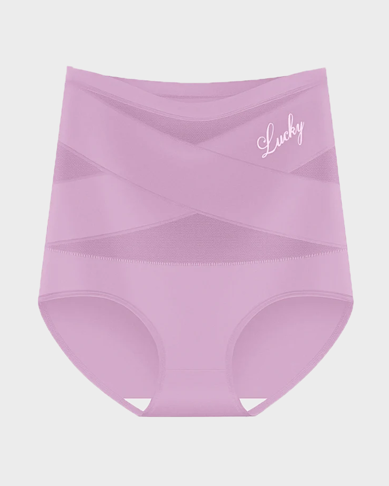 Women's High-Waisted Tummy Control Shapewear Panties – Seamless Breathable Postpartum Waist Slimming Briefs