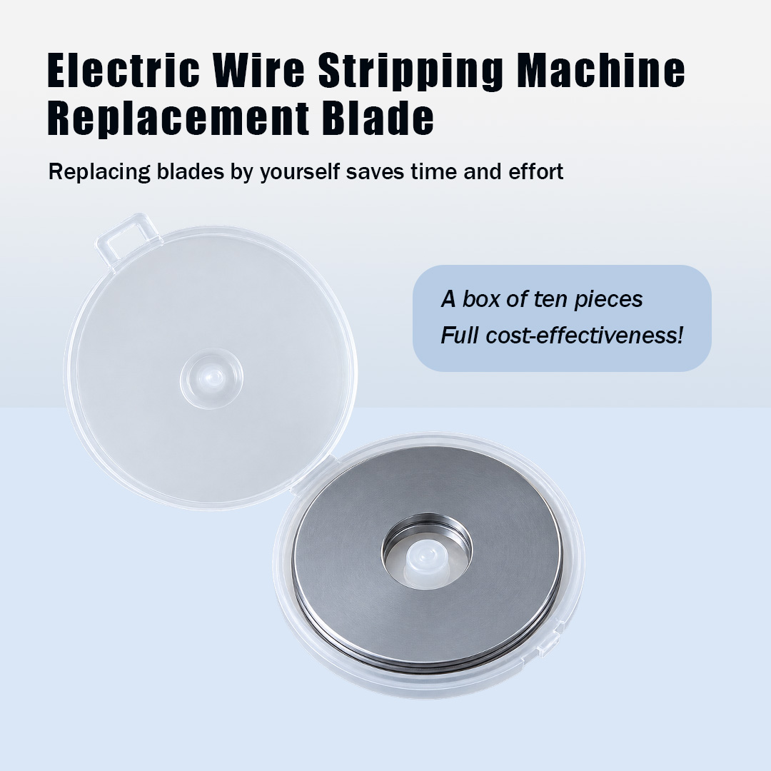 Electric wire stripping machine replaces blade