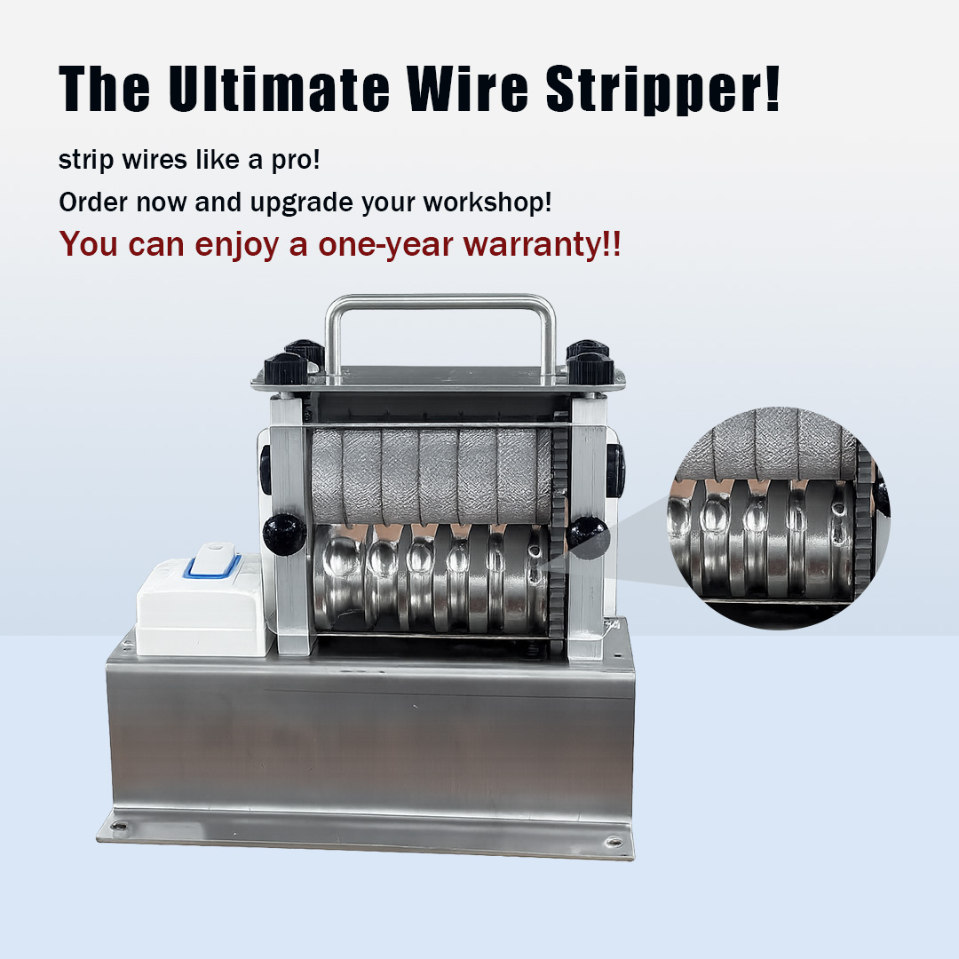 Small electric wire stripping machine