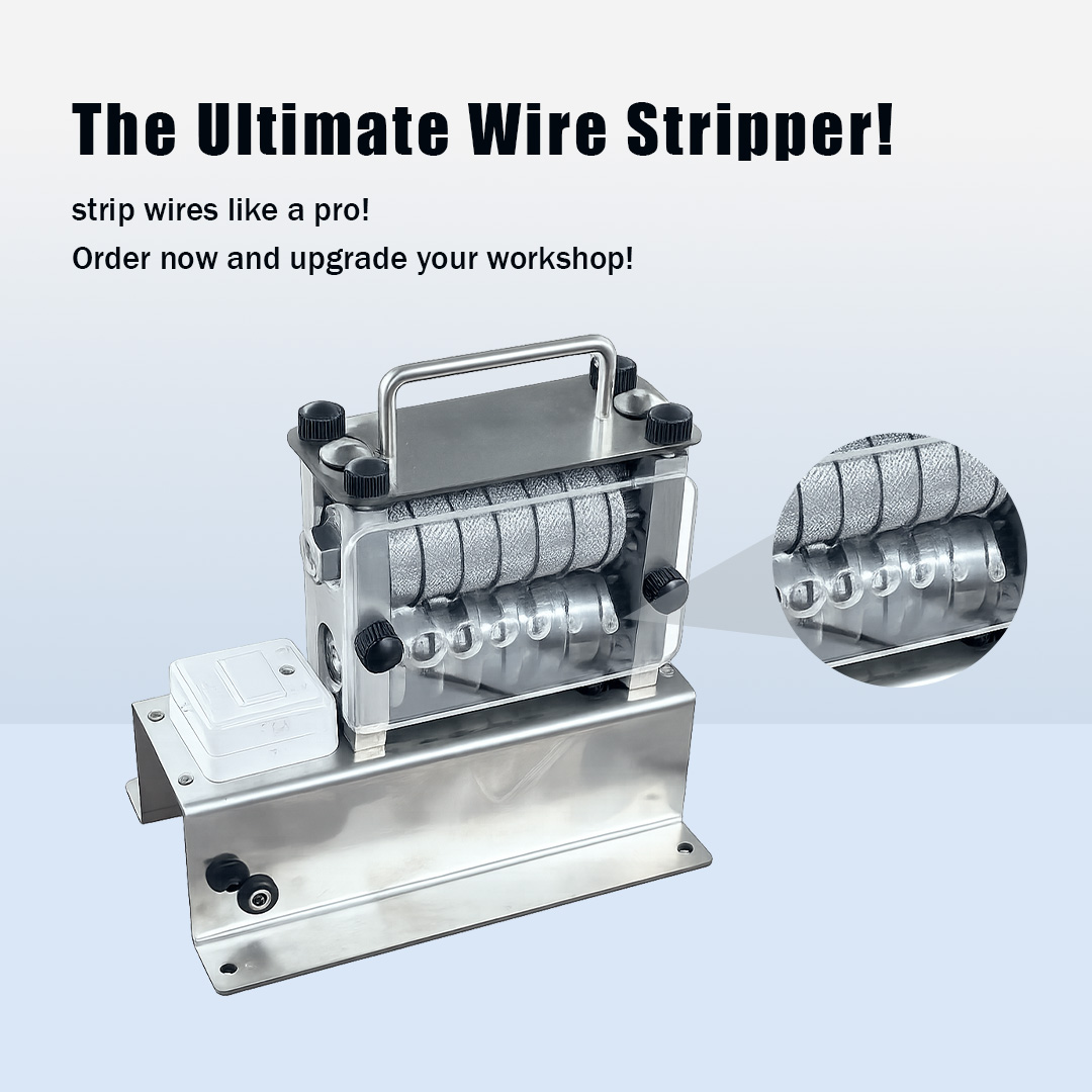 Small electric wire stripping machine