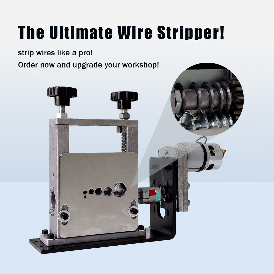 Small electric wire stripping machine