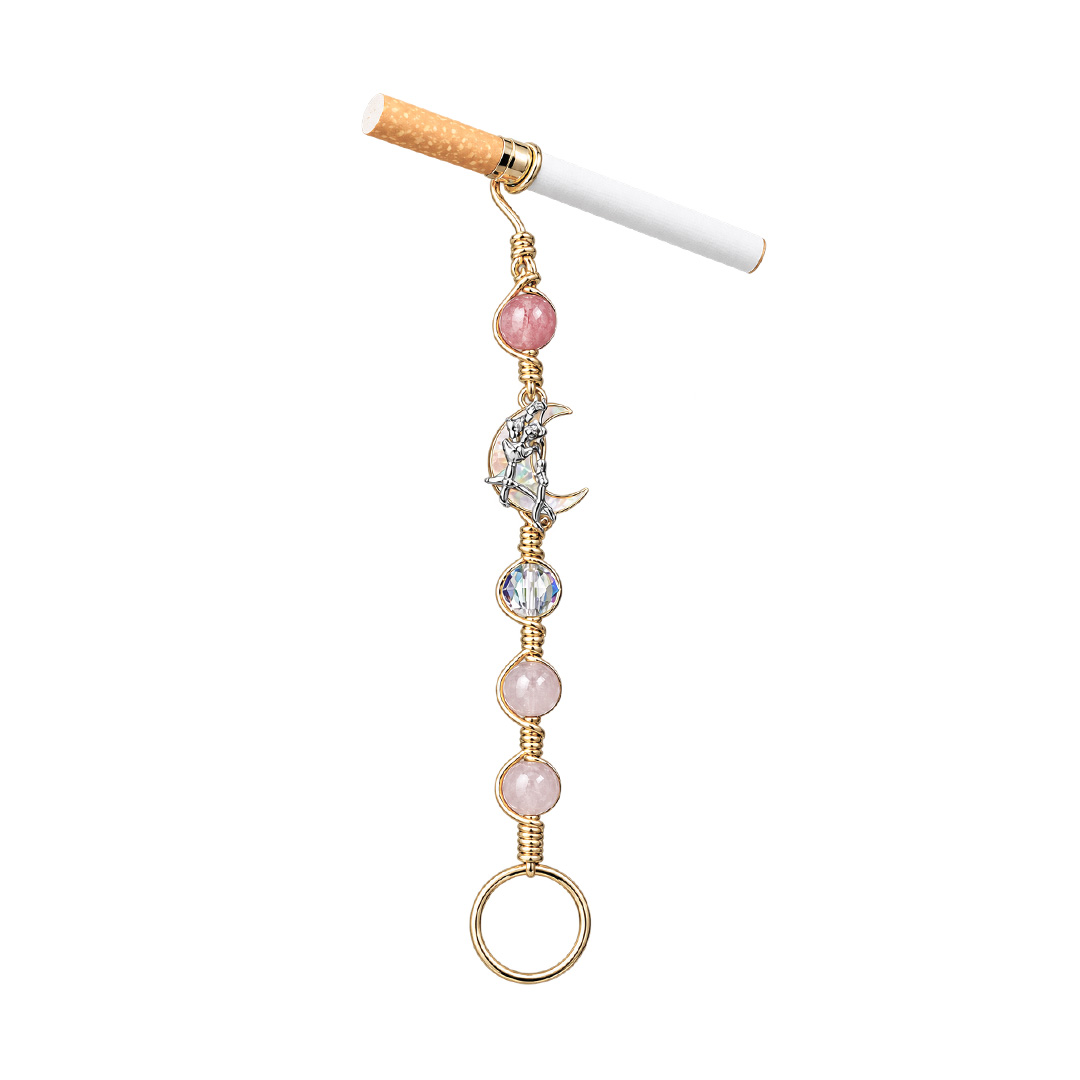 Rose Moon Ring Smoke Holder Clip Anti Smoking Hand Atmosphere Smoke Holder