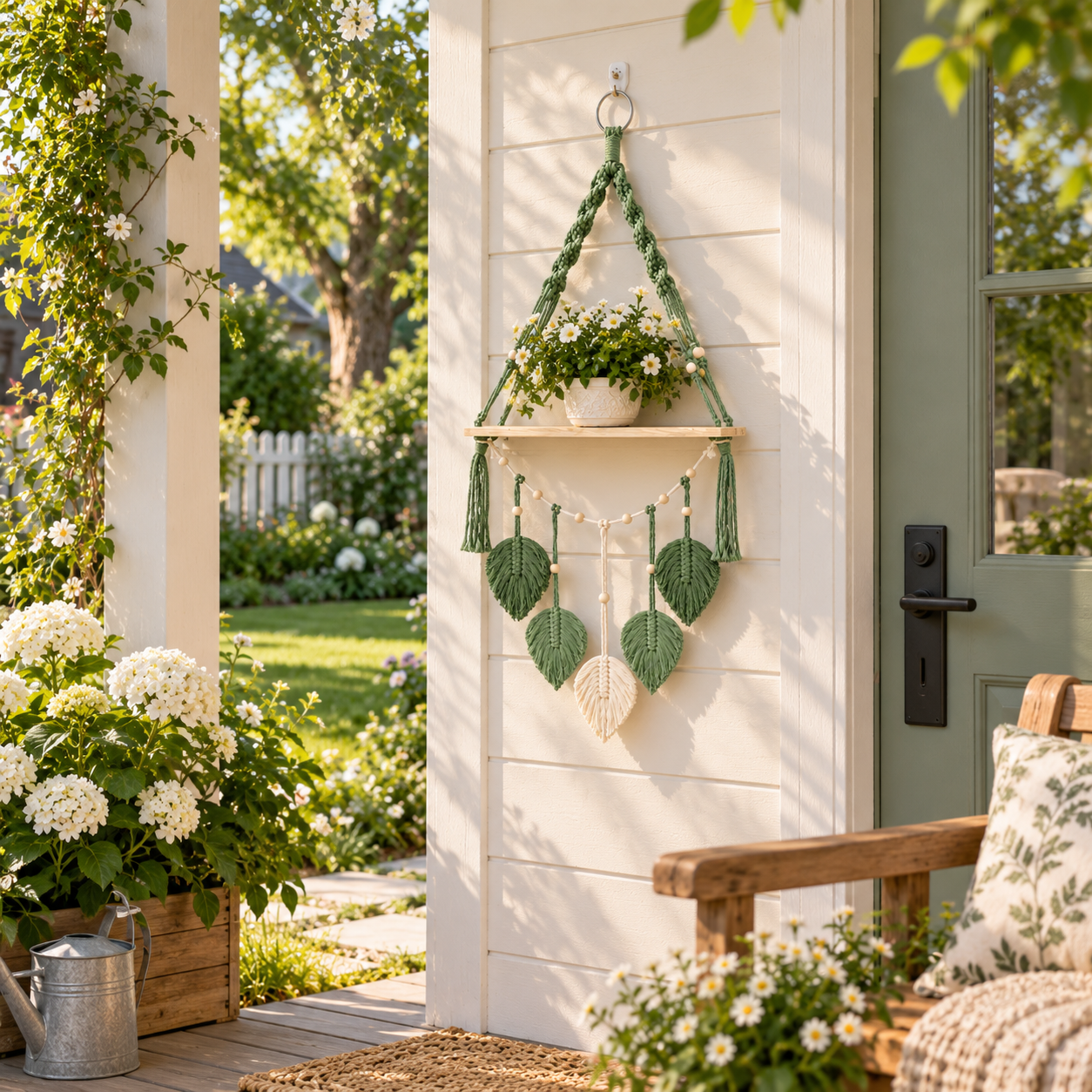 Woven Leaf Storage Shelf-2-Pack