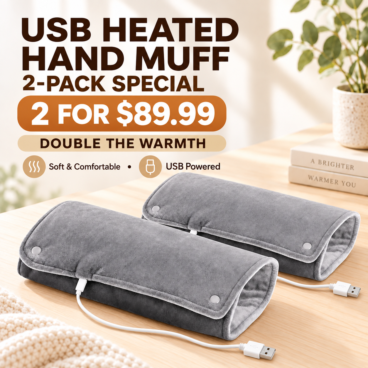 WarmNest Duo 4-in-1 Heated Comfort Set-Two-pack