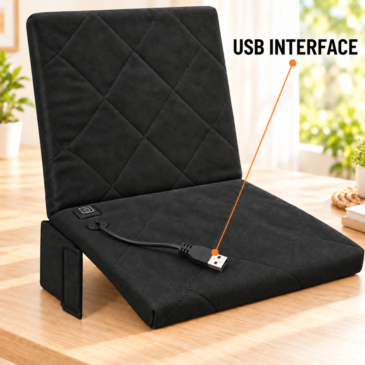 Heated seat cushion for wheelchairs