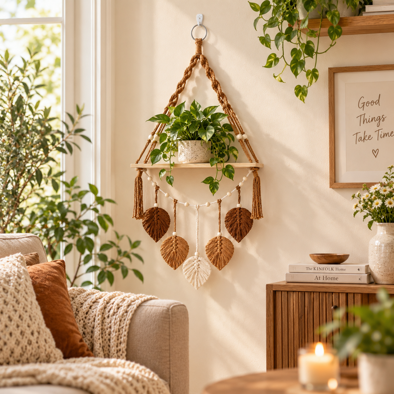 Woven Leaf Storage Shelf-2-Pack